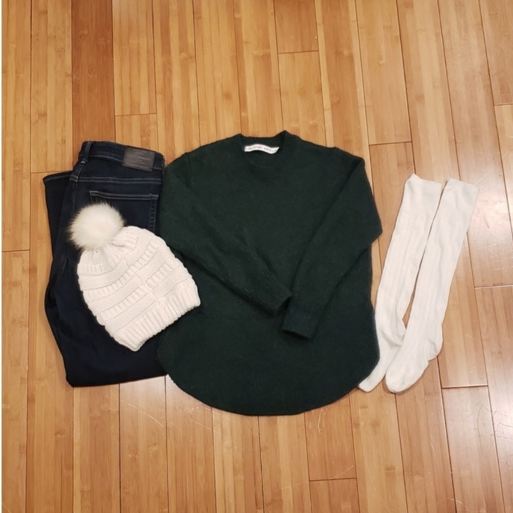 & other stories green fuzzy sweater